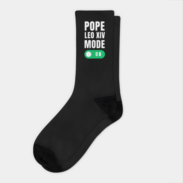Pope-Leo-XIV Socks by Creatifly Graphic Tees