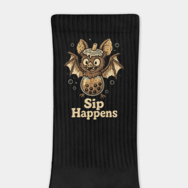 Sip Happens – Boba Bat Chaos in Every Bubble by Designed By Marty
