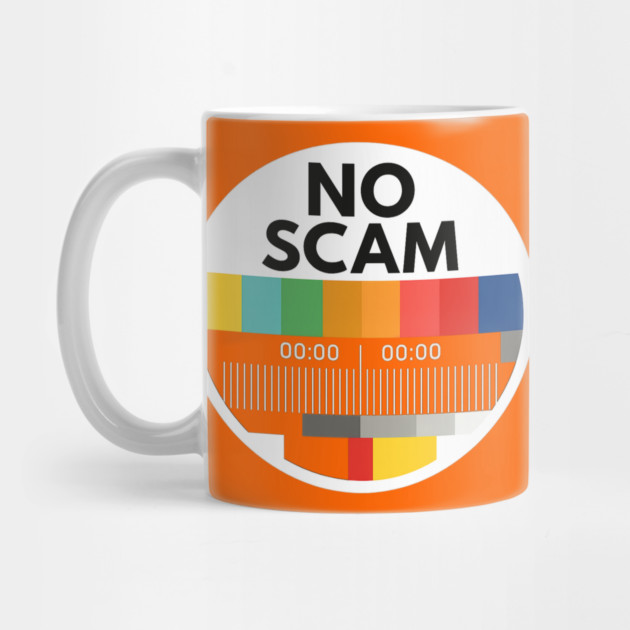No Scam – Test Pattern Tribute Shirt by THE CRYPTO PONZI SCHEME AVENGER