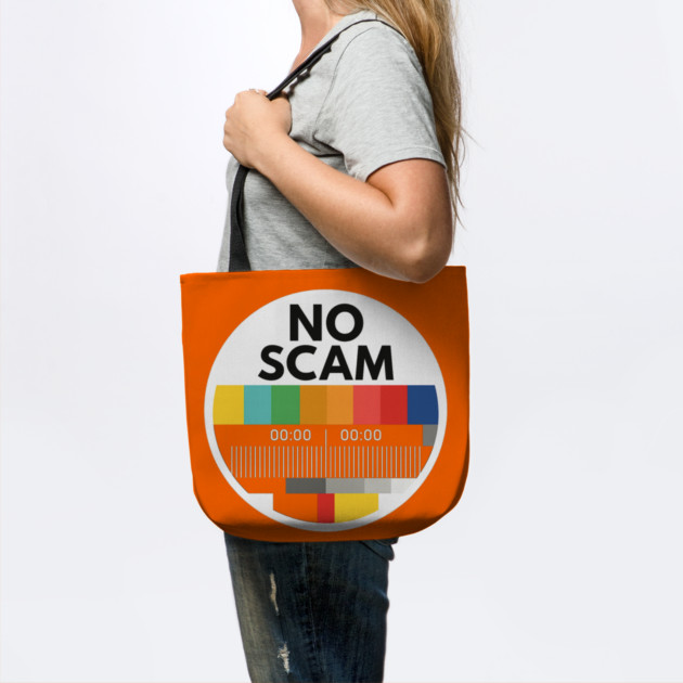 No Scam – Test Pattern Tribute Shirt by THE CRYPTO PONZI SCHEME AVENGER