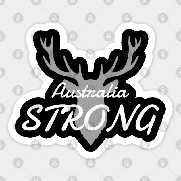 Australia Strong Sticker by Pixel Threads 
