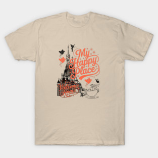 My Happy Place Welcome Home Castle Vintage Retro Design T-Shirt