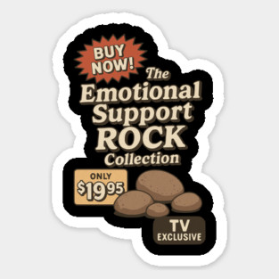 The Emotional Support Rock Collection – TV Exclusive! Sticker