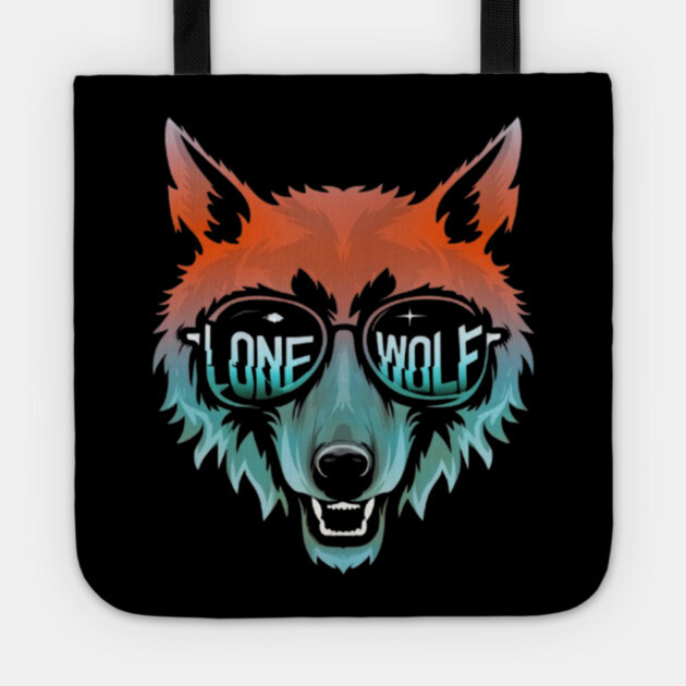 Lone Wolf Head. Lone Wolf Illustration. Tote by MotiVVaTTi