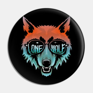 Lone Wolf Head. Lone Wolf Illustration. Pin