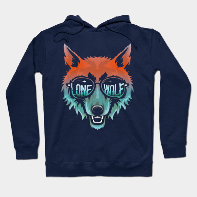 Lone Wolf Head. Lone Wolf Illustration. Hoodie by MotiVVaTTi