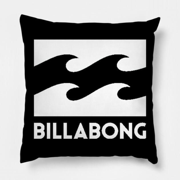 Billabong Wave | Surf Art Design | Ocean Beach Lifestyle Pillow by James Bates