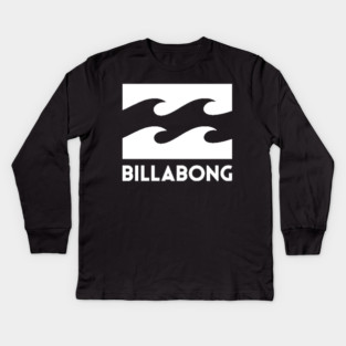 Billabong Wave | Surf Art Design | Ocean Beach Lifestyle Kids Long Sleeve T-Shirt