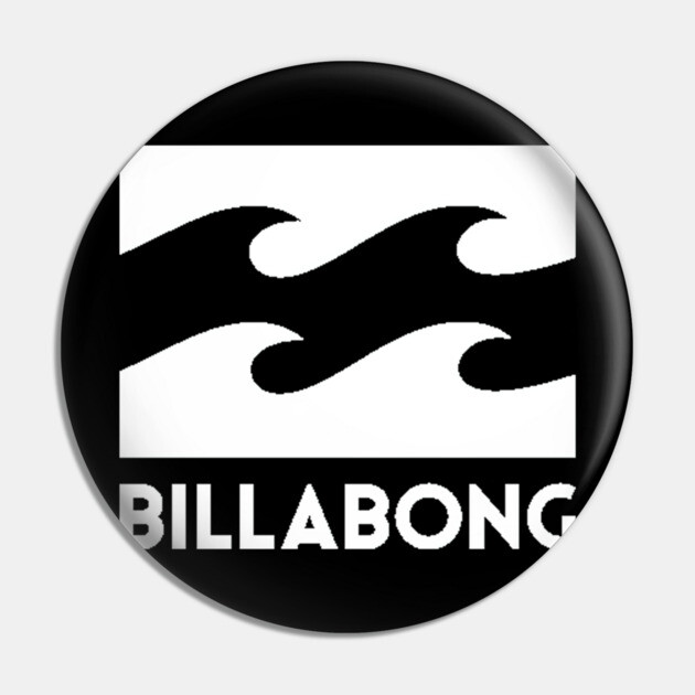 Billabong Wave | Surf Art Design | Ocean Beach Lifestyle Pin by James Bates