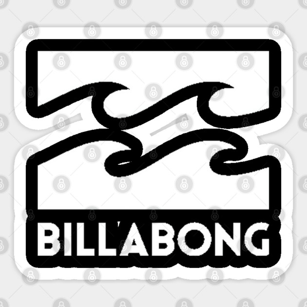 Billabong Wave | Surf Art Design | Ocean Beach Lifestyle Sticker by James Bates