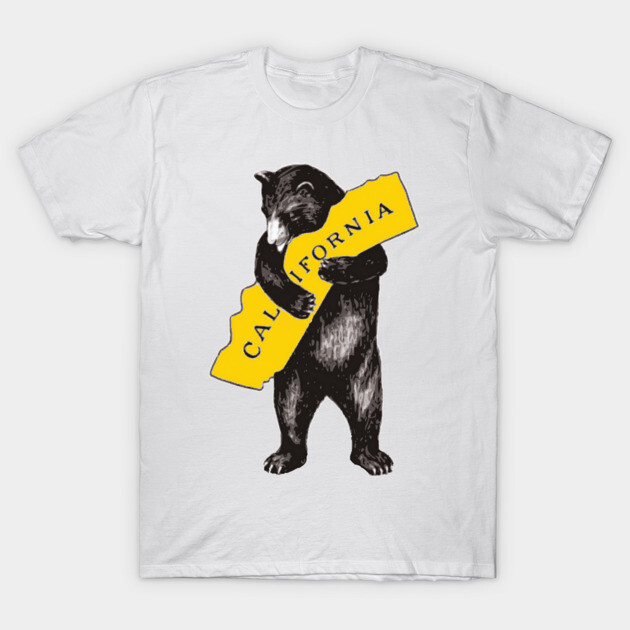 California Bear Hug – Cozy Mountain Vibes T-Shirt by James Bates