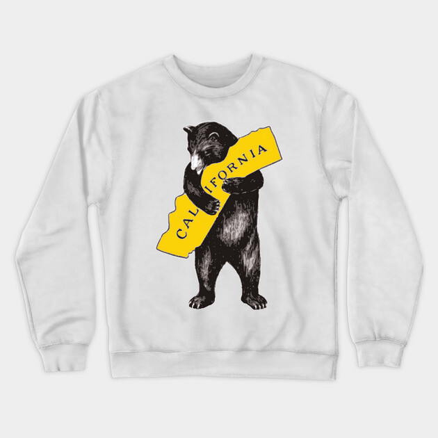 California Bear Hug – Cozy Mountain Vibes Crewneck Sweatshirt by James Bates