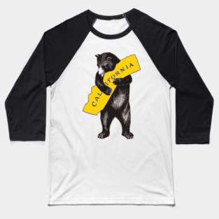 California Bear Hug – Cozy Mountain Vibes Baseball T-Shirt