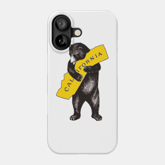 California Bear Hug – Cozy Mountain Vibes Phone Case by James Bates
