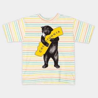 California Bear Hug – Cozy Mountain Vibes Kids T-Shirt