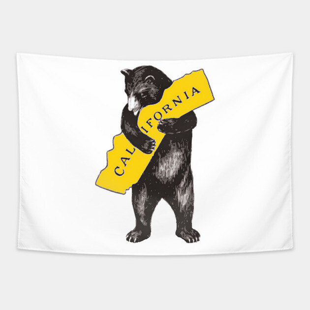 California Bear Hug – Cozy Mountain Vibes Tapestry by James Bates