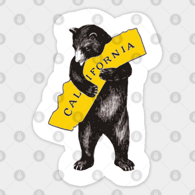 California Bear Hug – Cozy Mountain Vibes Sticker by James Bates