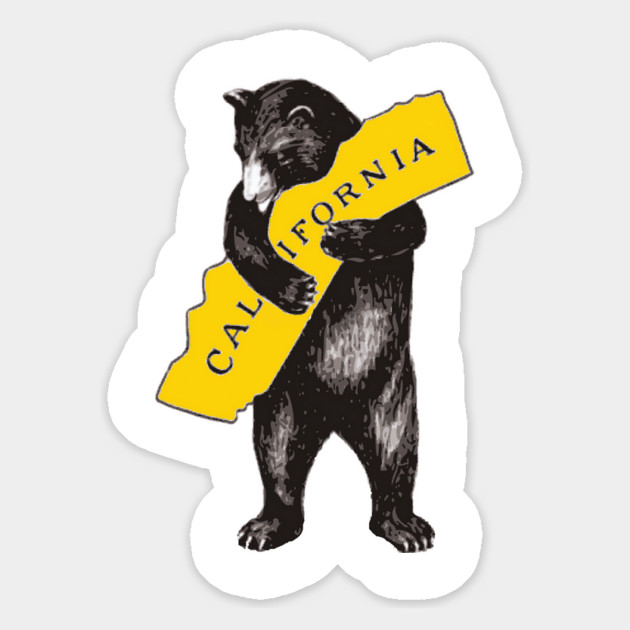 California Bear Hug – Cozy Mountain Vibes Magnet by James Bates