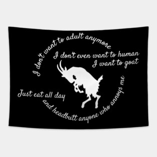 FUNNY GOAT Tapestry