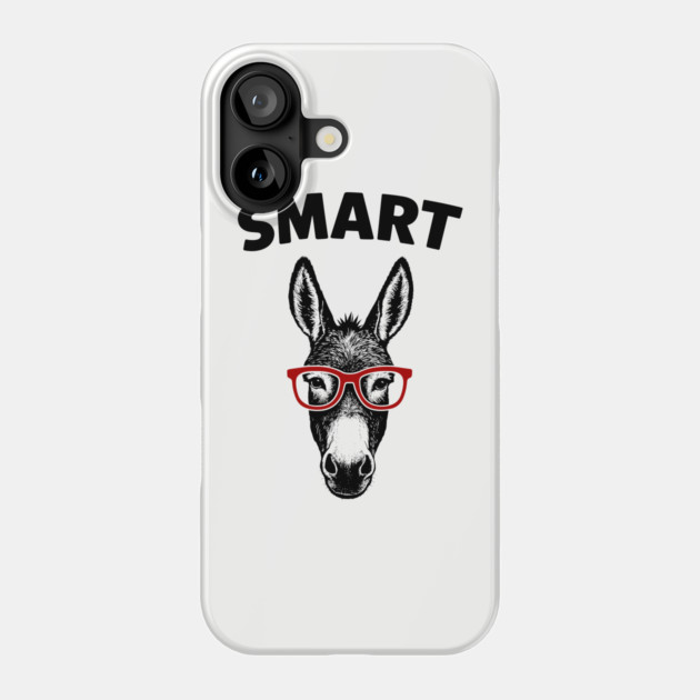 Smart Ass Donkey Face Nerdy Sarcastic Pun Phone Case by Anticorporati