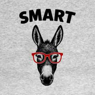 Smart Ass Donkey Face Nerdy Sarcastic Pun T-Shirt