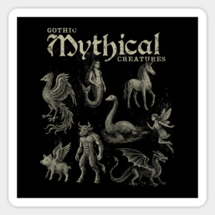 Gothic Mythical Creatures Sticker