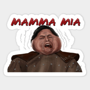 Big Trouble in Little China: Thunder Yells Mamma Mia Sticker