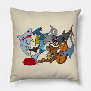 Shark band Pillow