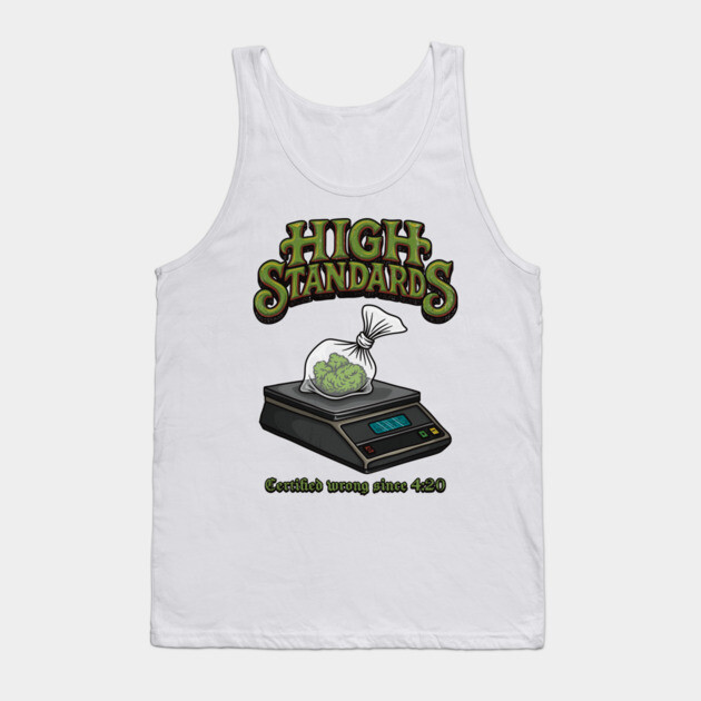 High Standards – Skater’s Green Dream Tank Top by Wrongteeshirt