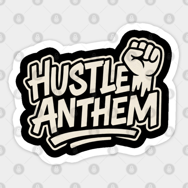 Hustle Anthem Grind Sticker by Eric's Store 4