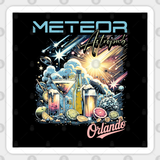 Meteor Astro Pub Bar Tavern in Orlando Theme Park Sticker by Joaddo