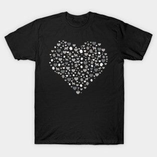 Poodle Love Hearts Standard Poodle Valentine's Day Gift T-Shirt