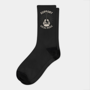 Support Local Music. Acoustic Edition Socks