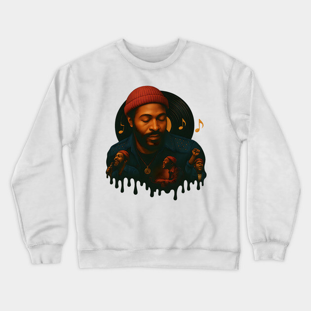Marvin Gaye - Soul Singer Crewneck Sweatshirt by UrbanLifeApparel