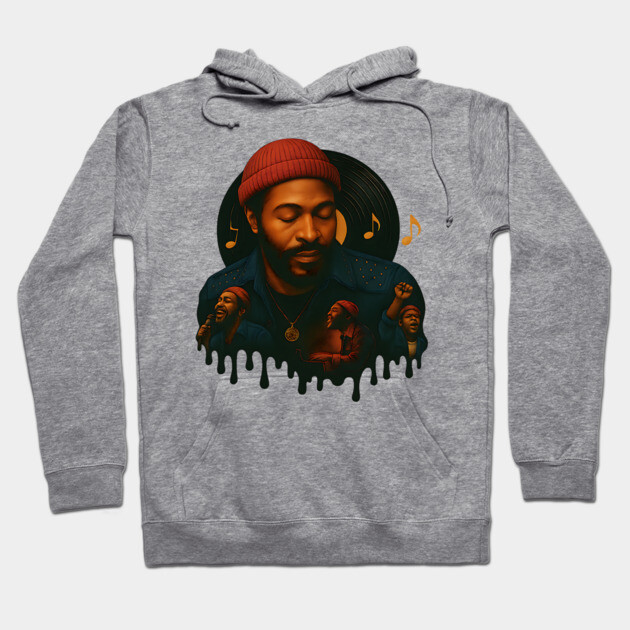 Marvin Gaye - Soul Singer Hoodie by UrbanLifeApparel