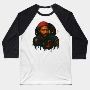 Marvin Gaye - Soul Singer Baseball T-Shirt