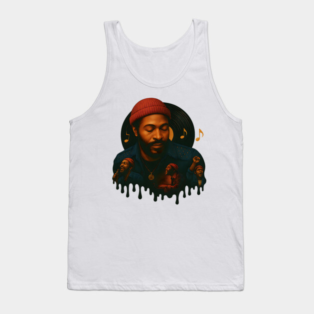 Marvin Gaye - Soul Singer Tank Top by UrbanLifeApparel