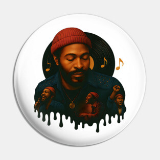Marvin Gaye - Soul Singer Pin