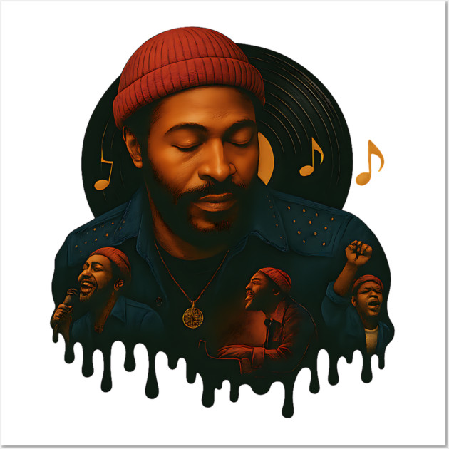 Marvin Gaye - Soul Singer Wall Art by UrbanLifeApparel