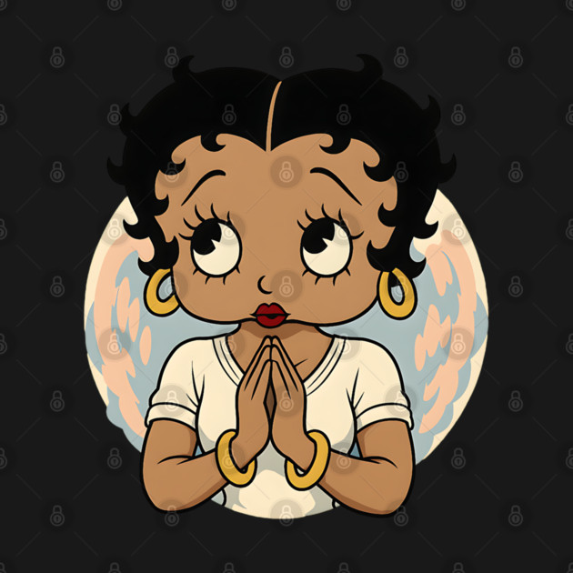 African American Betty Boop Praying by UrbanLifeApparel