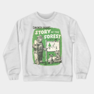 Smokey Bear original Story Of The Forest Crewneck Sweatshirt