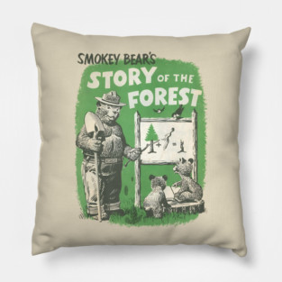 Smokey Bear original Story Of The Forest Pillow
