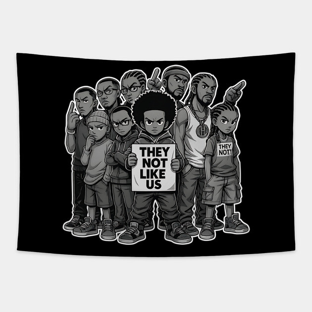Street Crew - They Not Like Us Tapestry by UrbanLifeApparel