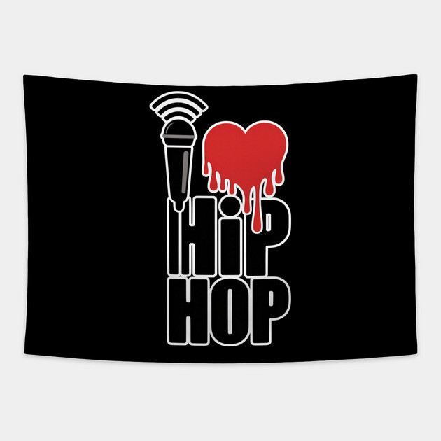 I Love Hip Hop Tapestry by UrbanLifeApparel