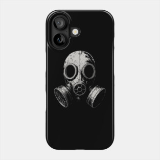 Gas Mask Urban Survival Post Apocalyptic Street Art Phone Case