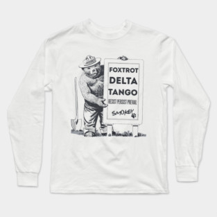 Foxtrot Delta Tango, Smokey Bear Resist Long Sleeve T-Shirt