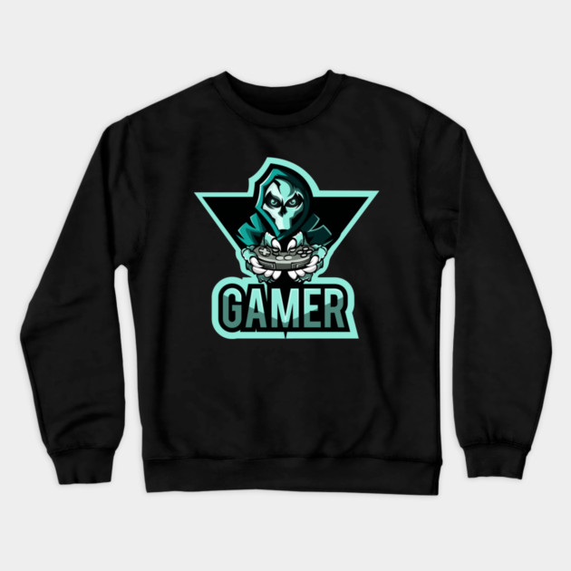 I Am Gamer Tee Game Lovers Crewneck Sweatshirt by DrollDrifters