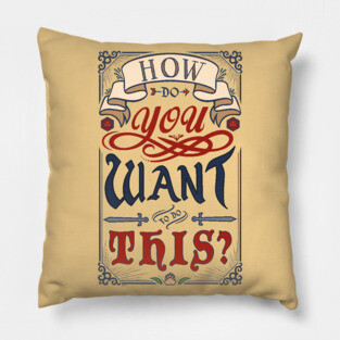 How Do You Want To Do This? Pillow