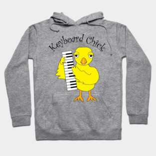 Keyboard Chick Text Hoodie