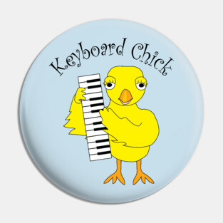 Keyboard Chick Text Pin